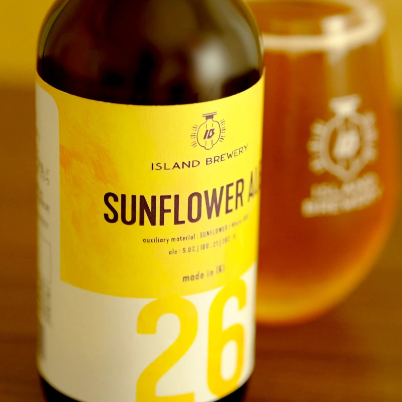 【期間限定】【8月1日以降発送】SUNFLOWER ALE 3本 + 定番ビール3種 6本セット(SUNFLOWER ALE / GOLDEN ALE / IPA / YUZU-KOJI ALE)