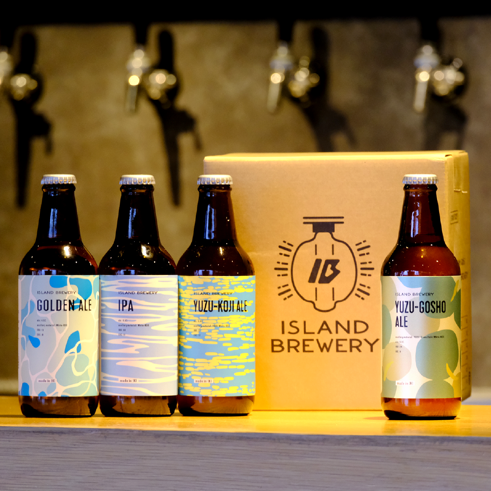 定番&準定番ビール 4種x3本 12本セット(GOLDEN ALE / IPA / YUZU-KOJI ALE / PEARL STOUT or YUZU-GOSHO ALE)