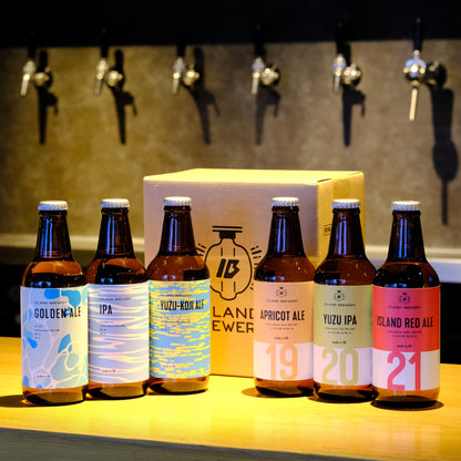 6種類飲み比べ】定番3種+シーズナル3種 計6本セット – ISLAND BREWERY