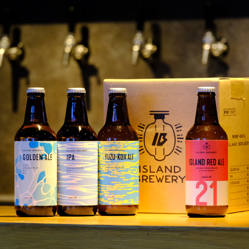 【期間限定】ISLAND RED ALE 3本 + 定番ビール3種 6本セット（ISLAND RED ALE / GOLDEN ALE / IPA / YUZU-KOJI ALE）