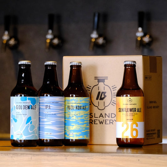 【期間限定】SUNFLOWER ALE 3本 + 定番ビール3種 6本セット（SUNFLOWER ALE / GOLDEN ALE / IPA / YUZU-KOJI ALE）